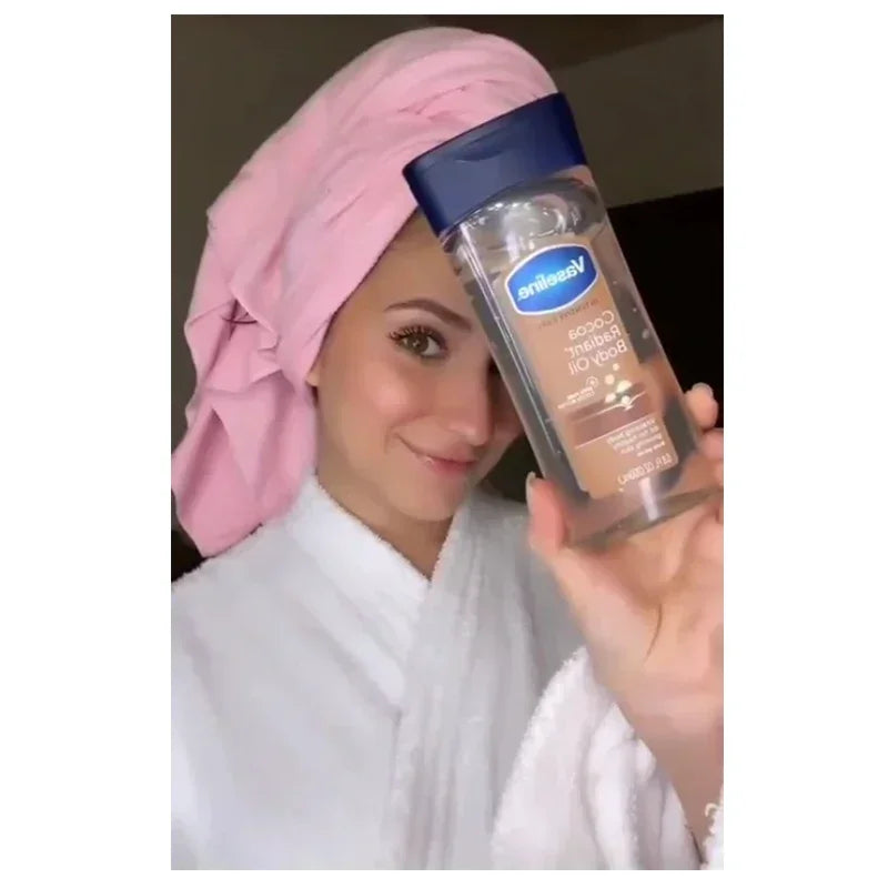 Vaseline Cocoa Body Luminous Oil 200ml Long-lasting Moisturizing Skin Care Oil Body Brightening Anti-drying Essence Care Product Secondary image