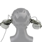 BOOIU Tactical Headset Holder Fast Helmet Rail Mount Adapter Multi-Angle Rotation Pickup Headphone Bracket OPS CORE ARC/Wendy