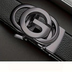 Men's Business Belt - Genuine High Quality Alloy Automatic Buckle Belt, Fashionable Buckle Fashionable Luxury Casual Belt