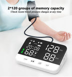 Blood Pressure Monitor Arm Cuff Tensiometer Tonometer Digital Voice Sphygmomanometer Electronic Medical BP Monitors Rechargeable