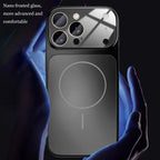 Original Glass Nano Matte Case For iPhone 17 Air 16 15 14 13 Pro Max 17Pro Magnetic For Magsafe Wireless Charging Armor Funda