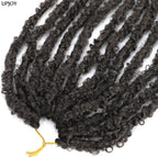 14 12 inch Butterfly Faux Locs Crochet Hair Braids Pre looped Distressed Goddess Butterfly Soft Locs Crochets Braids Cheveux Lok