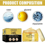 24K Gold Face Serum Fade Dark Circles Fine Line Anti Aging Cream Smoothing Nourishes Firming Lifting Brighten Skin Care Essence