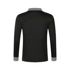 Spring and Autumn Men's Long Sleeve Polo Shirt Classic Business Office T-shirt Male Street Casual Fashion Solid Color Top