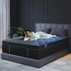 14 Inch Hybrid Queen Mattress with Gel Memory Foam & Pocket Coils, Medium Firm for Motion Isolation and Pressure Relief