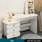 Bedroom Mirror Dressing Table Desk White Drawers Light Makeup Vanity Wood Room Penteadeira Com Espelho Dresser Furniture