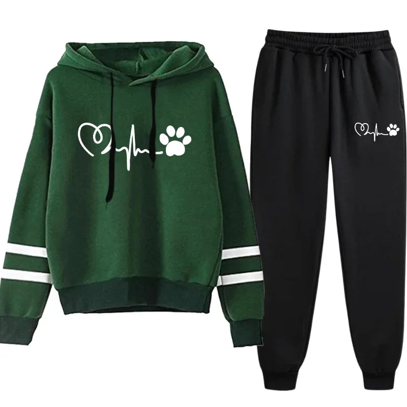 Women's Tracksuit Daily Casual Fashion Hoodies Hot Sale Single Piece Stripe Sweatshirt and Pants Comfort Outdoor Jogging Quality
