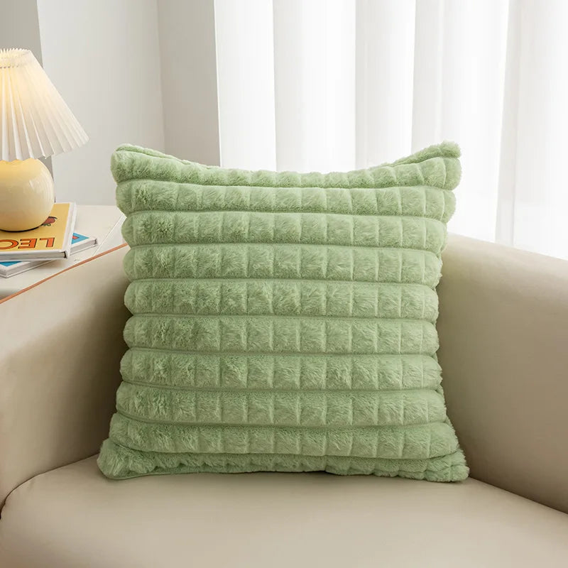 Faux Fur Pillow Case Cushion Covers 45x45cm Home Decorative Throw Cushion Cover Sofa Cushion Cover Winter Christmas Decoration
