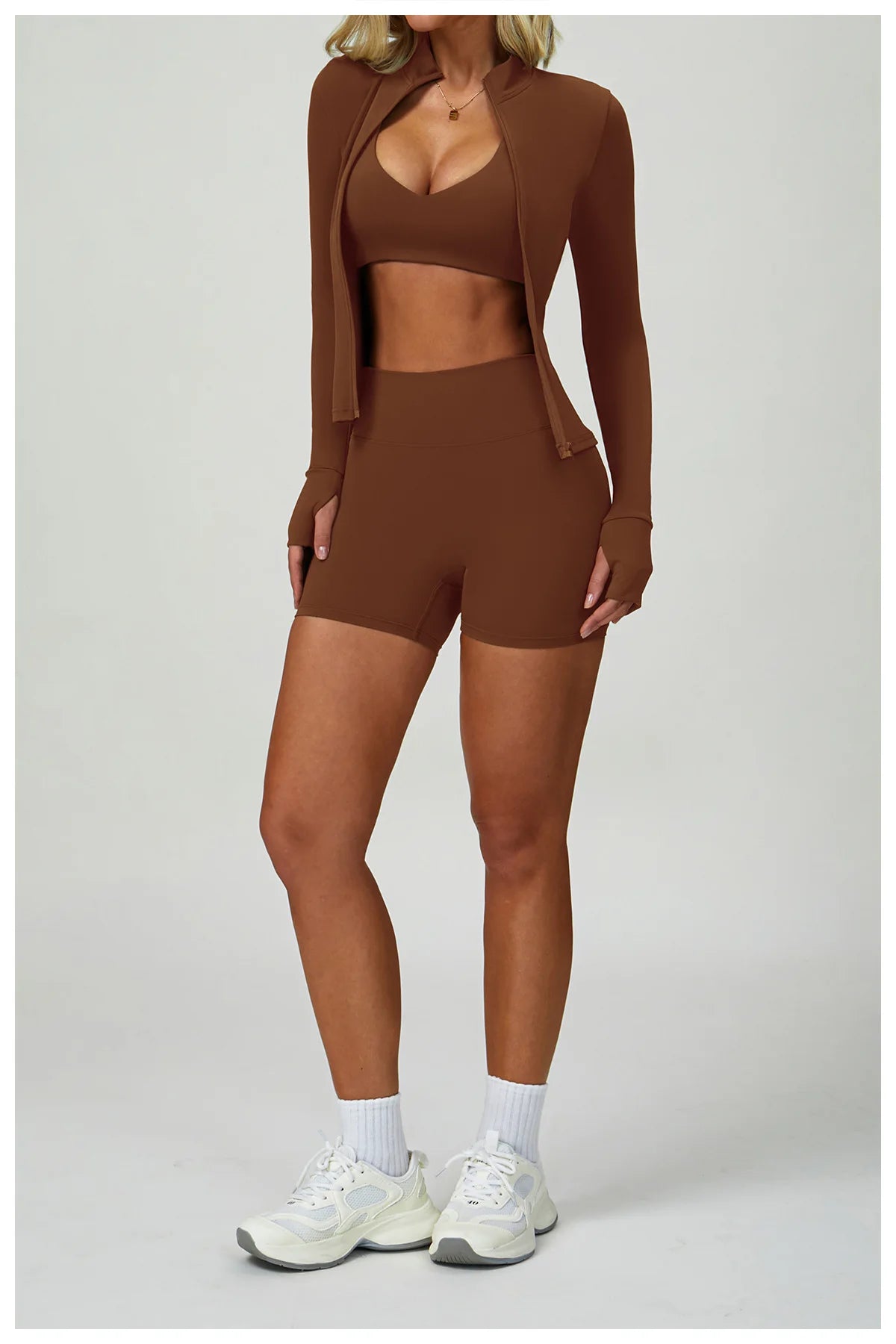 2/3-Piece Activewear Set – Sports Bra & High Waist Leggings