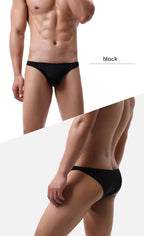 Men Swimwear Solid Swimsuit Briefs Sport Swimming Trunks U Pouch Beachwear Briefs Beach Shorts bathing suit