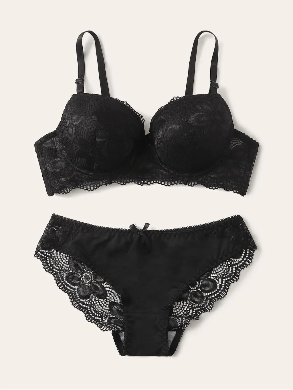 Viomisha Sexy Lingerie Set Lady Push Up Bras Set Transparent Floral Underwire Intimate Pretty Lace Underwear Panty Set