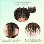 14Inch Full Lace Braided Wigs Synthetic Lace Frontal Twisted Braids Wigs with Baby Hair Knotless Box Braids Wig for Black Women