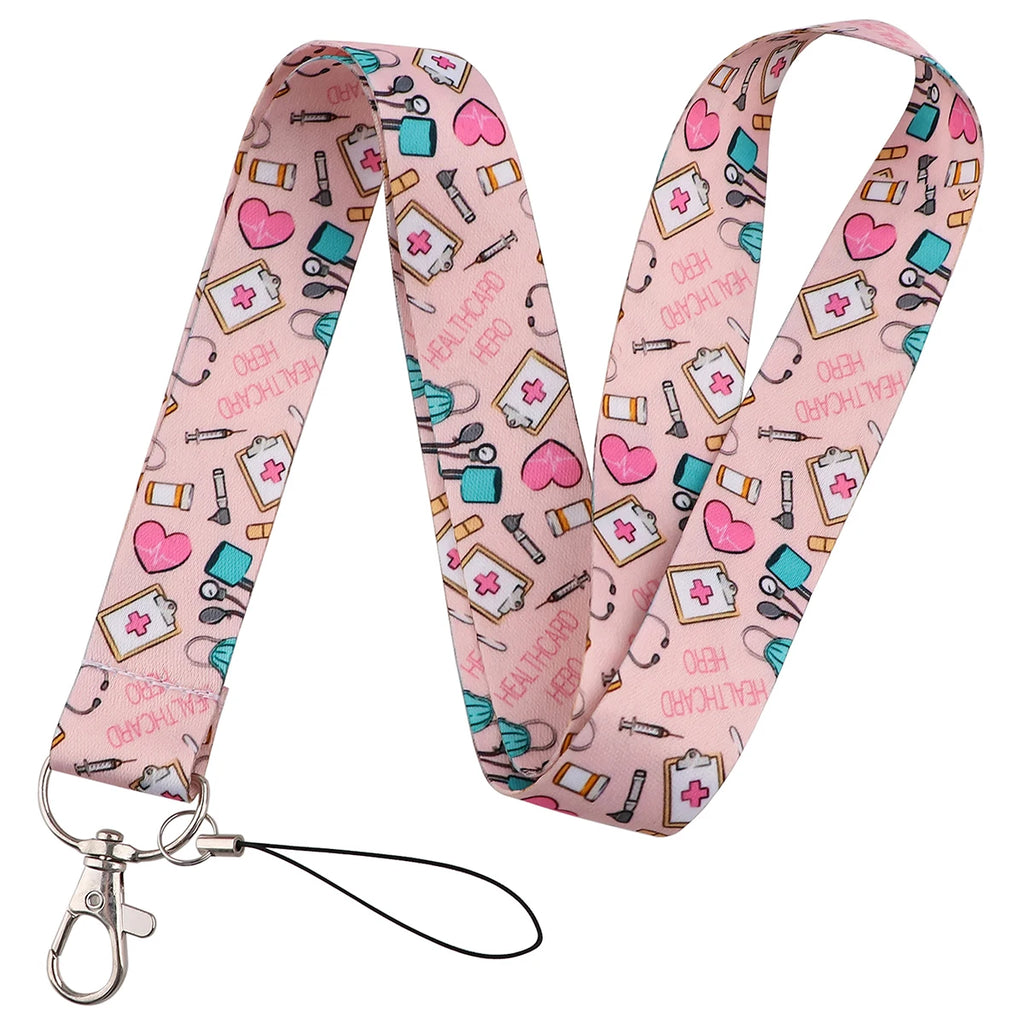 Medical Credential Holder Neck Strap Lanyards for Key ID Card Gym Phone Strap USB Badge Holder Rope Nurse Doctor Accessories
