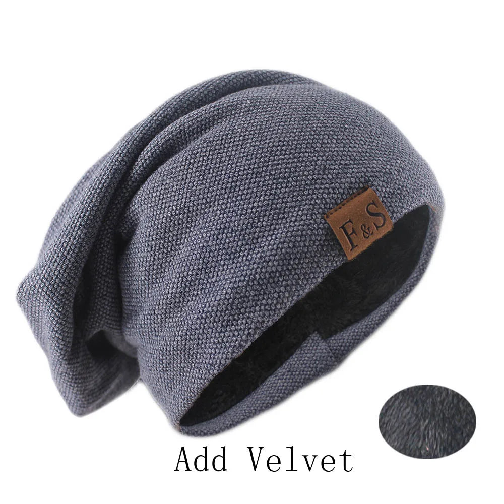 Fashion Bonnet Hat For Men And Women Autumn Knitted Solid Color Skullies Beanies Spring Casual Soft Turban Hats Hip Hop Beanie