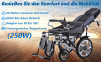 Electric Wheelchair for Adults Long Large Support Power WheelChair Seniors Folding Wheelchair