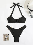 Sexy Women's Swimsuit 2026 Summer Bikini Two-piece Swimwear for Woman Beachwear Halter Bikinis Sets Swimming Beach Bathing Suits