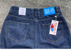 Y2K Embroidery Baggy Boy Jeans Women Streetwear Gothic Cartoon Blue Straight Jeans Retro Punk Rock High Waist Denim Trousers