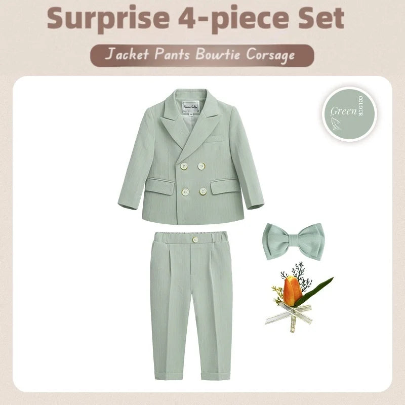 Hot Sale  Kids Stage Performance Blazer Suit Baby Birthday Formal Ceremony  Little Boys  Photography Suit Secondary image