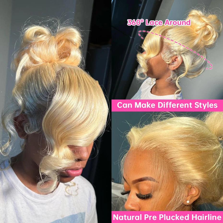 Body Wave 360 Lace Frontal Wigs 613 Human Hair Wig Vietnamese Raw Hd Lace Frontal Wig 13x6 Preplucked 13x4 Blonde Lace Front Wig