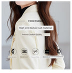 Blue Suit Female Spring & Fall 2025 New Arrival K-style Elegant Casual Suit Jacket Female Fancy Business Wear
