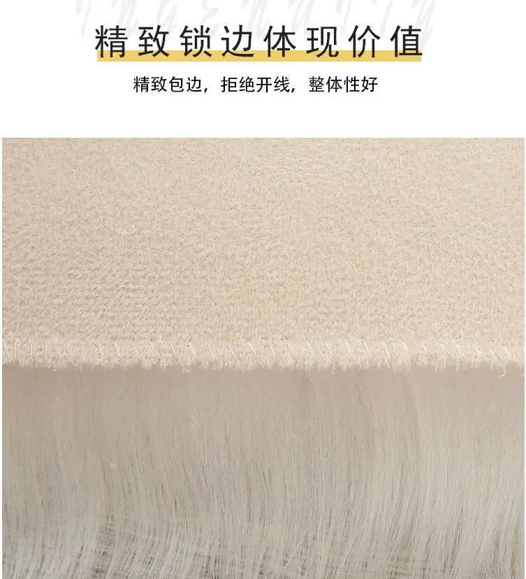 Korean Style Long Hair Cushion Window Decoration Plush Bag Clothing Plush Decorating Shelf Display Cabinet Makeup Table Mats