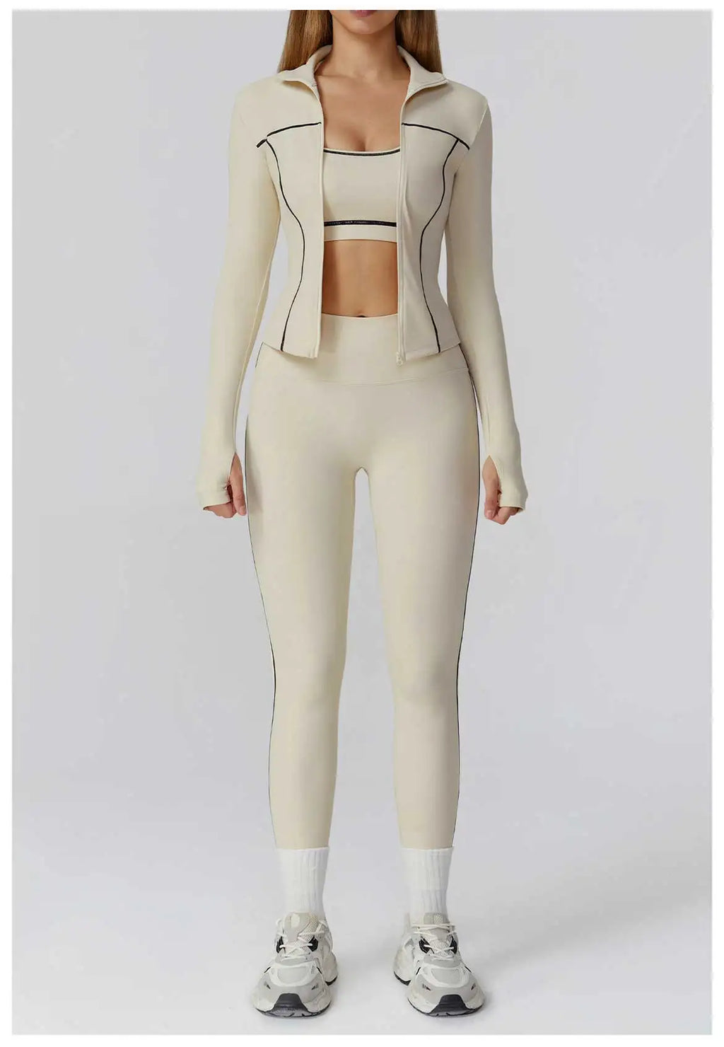 Yoga Set 2/3PCS Sports Outfits Women Clothes Fitness Tracksuit Gym Legging Workout Long Sleeved Female Bra Yoga Suit Sportswear