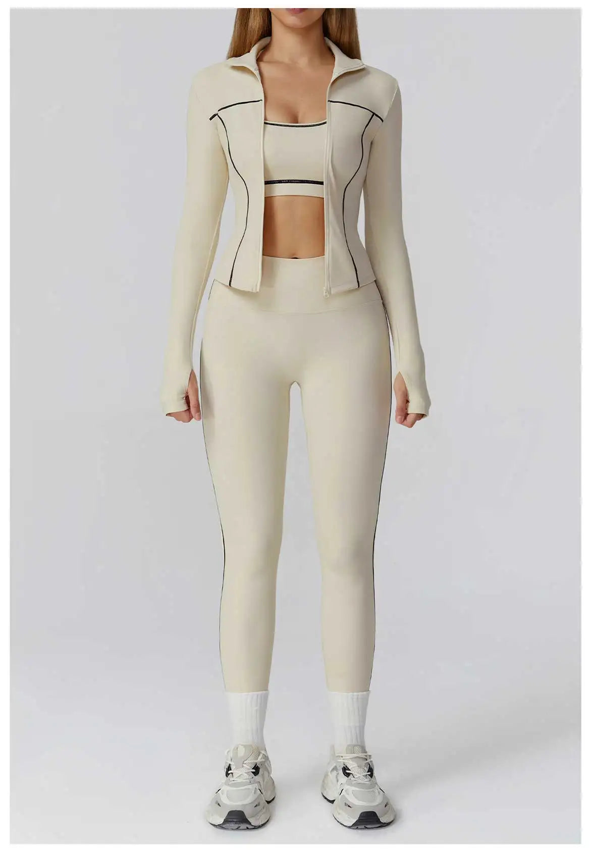 Yoga Set 2/3PCS Sports Outfits Women Clothes Fitness Tracksuit Gym Legging Workout Long Sleeved Female Bra Yoga Suit Sportswear