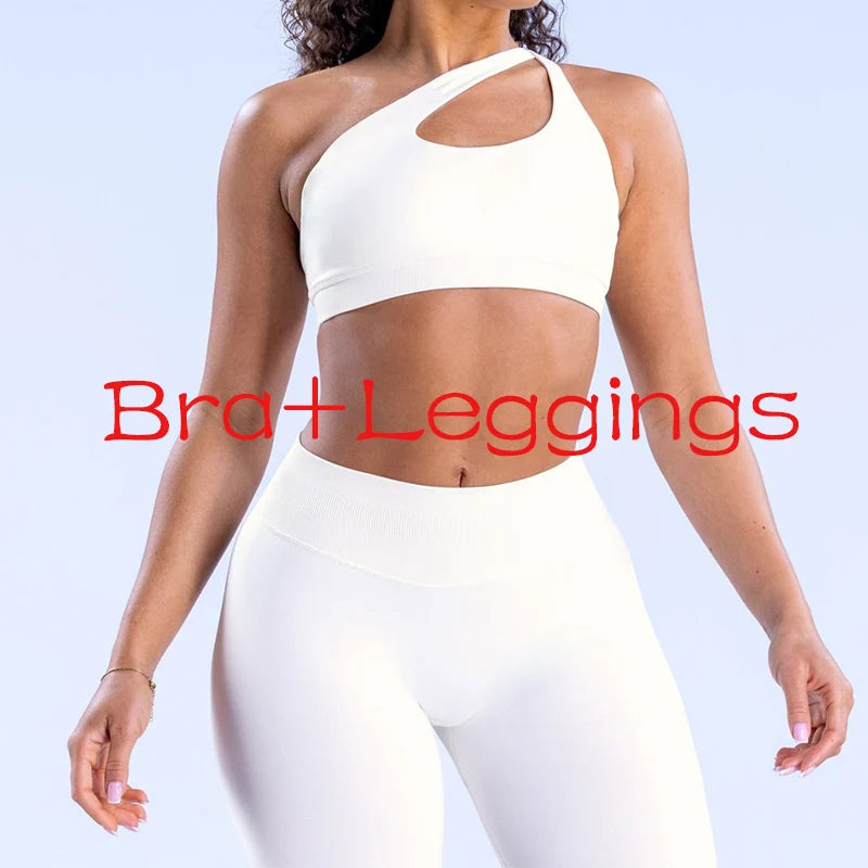 Seamless Activewear Set – Sports Bra & High Waist Leggings
