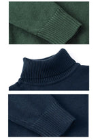 2026 Autumn Winter Children's Cotton Sweater Full Sleeve Turtleneck Knitwear Baby Boys Girls Clothing Warm Soft Jumper Pullovers