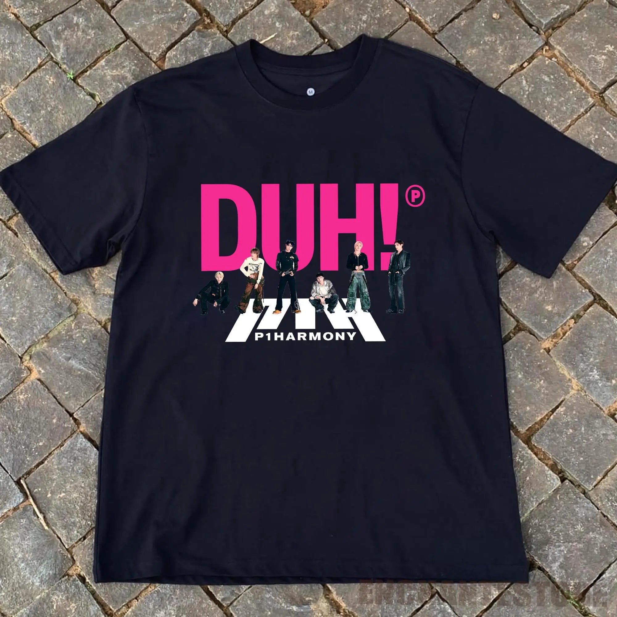 Summer Men P1Harmony 2026 DUH Same T-shirt Kpop Print Summer Short Sleeve Tee for Fans Men Women Clothing Streetwear T Shirts