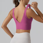 New  Yoga Tank Top Summer Sexy Fitness Yoga  Underwear Women's Sports Bra Push Up Fitness Bra  Running Gym Fitness Tops