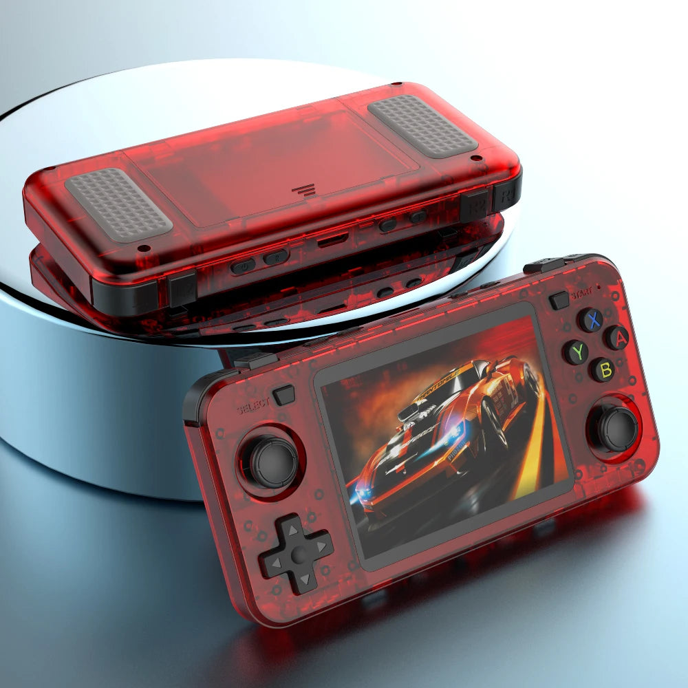 BOYHOM New R36H Handheld Game Console 3.5-inch IPS Screen Linux RK3326 Retro Video Games Player 3000 mAh 64G 10000+ Classic Game