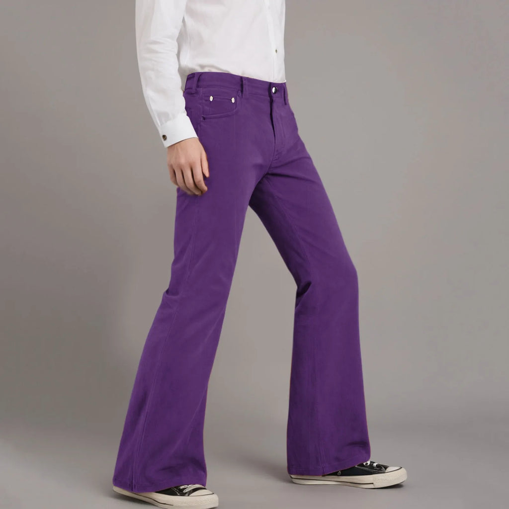 Fashion Casual Flared Pants Pant For Men Classic Simple Solid Color High-Rise Trousers Trendy Street High Street Denim Pants