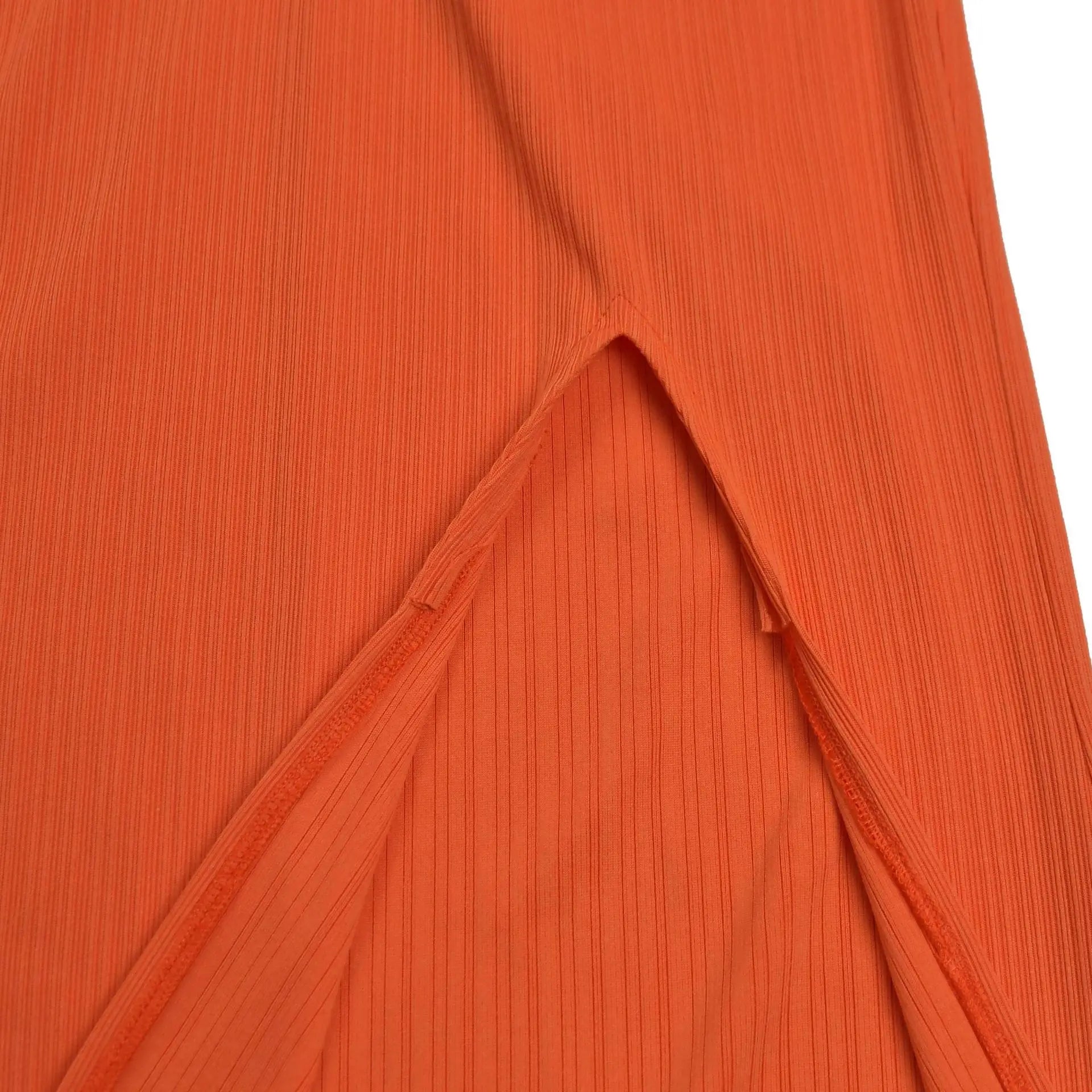 Women's Hollow Out Sleeveless Sexy Knitted Halter Neck Backless Solid Color Dress for Summer 2025