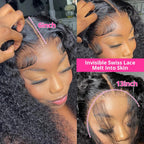 250 Density Water Wave 13X6 13X4 Hd Transparent Lace Deep Wave Frontal Wigs Pre Plucked Human Hair Curly Wigs For Black Women