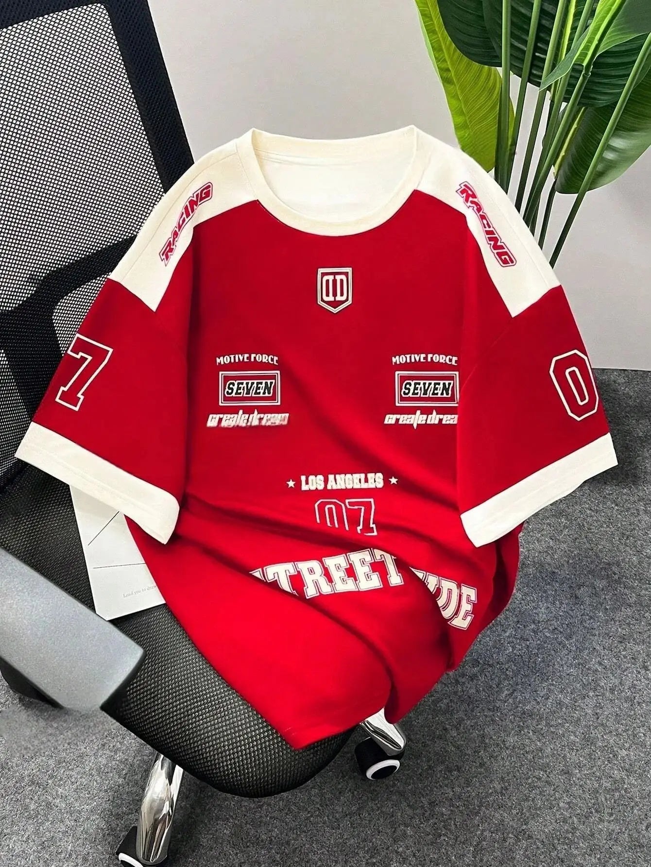 The 2026 summer new men's T-shirt 3D digital printed short-sleeved T-shirt, men's sportswear, Brooklyn racing football T-shirt,