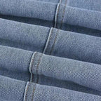 Retro Jeans European and American Style Design Slim Fit Leg Length All Match Pants Five Pointed Star Straight Women Versatile