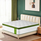 Twin Mattress 10 Inch - Memory Foam Hybrid with Pocket Springs, Medium Firm, Pressure Relief for All Sleep Positions