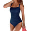 Women's One-piece Swimsuit Sexy Solid Color Shoulder Strap Swimming Bathing Surfing Suit Beach Sports Wear Sexy Swimwear