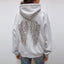 Casual Sequined Angel Wings Oversized Hoodie Women Loose Grey Long Sleeve Street Warm Pullover 2025 Winter Lady Daily Wear New