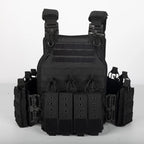 YAKEDA Quick Release 1000D Nylon Tactical Outdoor Vest With Adjustable and Molle System for Airsoft Hunting