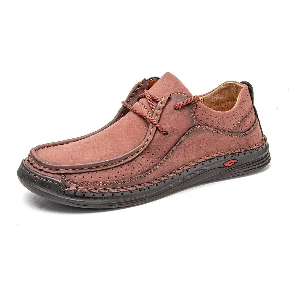 Shoes for Men 2026 Handmade Leather Casual Sneakers Comfort Design Man Shoe Business Leather Fashion Plus Size Shoes for Men