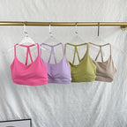 Women Fitness Sports Bra Top Sexy Beauty Back Gym Crop Tops Shockproof Fitness Quick Drying Pilates Running Yoga Tank Top