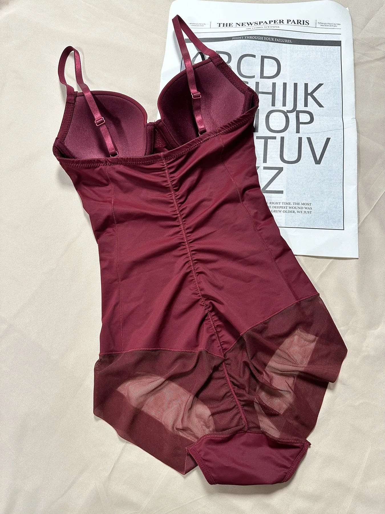 Naisstoo Women Shapewear Bodysuit for Tummy Control Seamless Body Shaper Thong Jumpsuit Bras