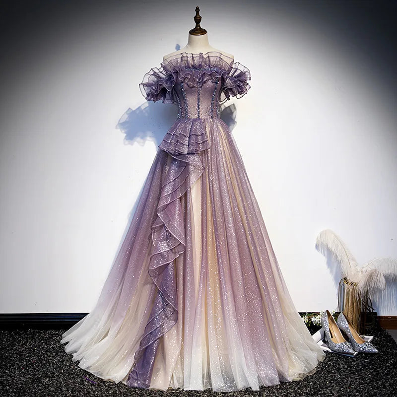 Evening Dress Women 2026 New Autumn And Winter Temperament Banquet Host Fairy Celebrity Slim Dress Wedding Bridesmaid prom dress