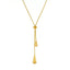 DOTIFI  Stainless Steel Pull Adjustable Water Drop Shape Tassel Charm Necklace Fashion Personality High-Grade Jewelry Gifts