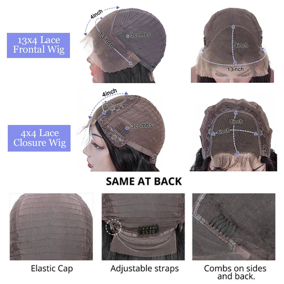 Deep Wave Bob Lace Front Human Hair Wigs Short Bob Wig 13x4 4x4 Lace Frontal Wigs Brazilian Black Pre Plucked Curly Human Hair