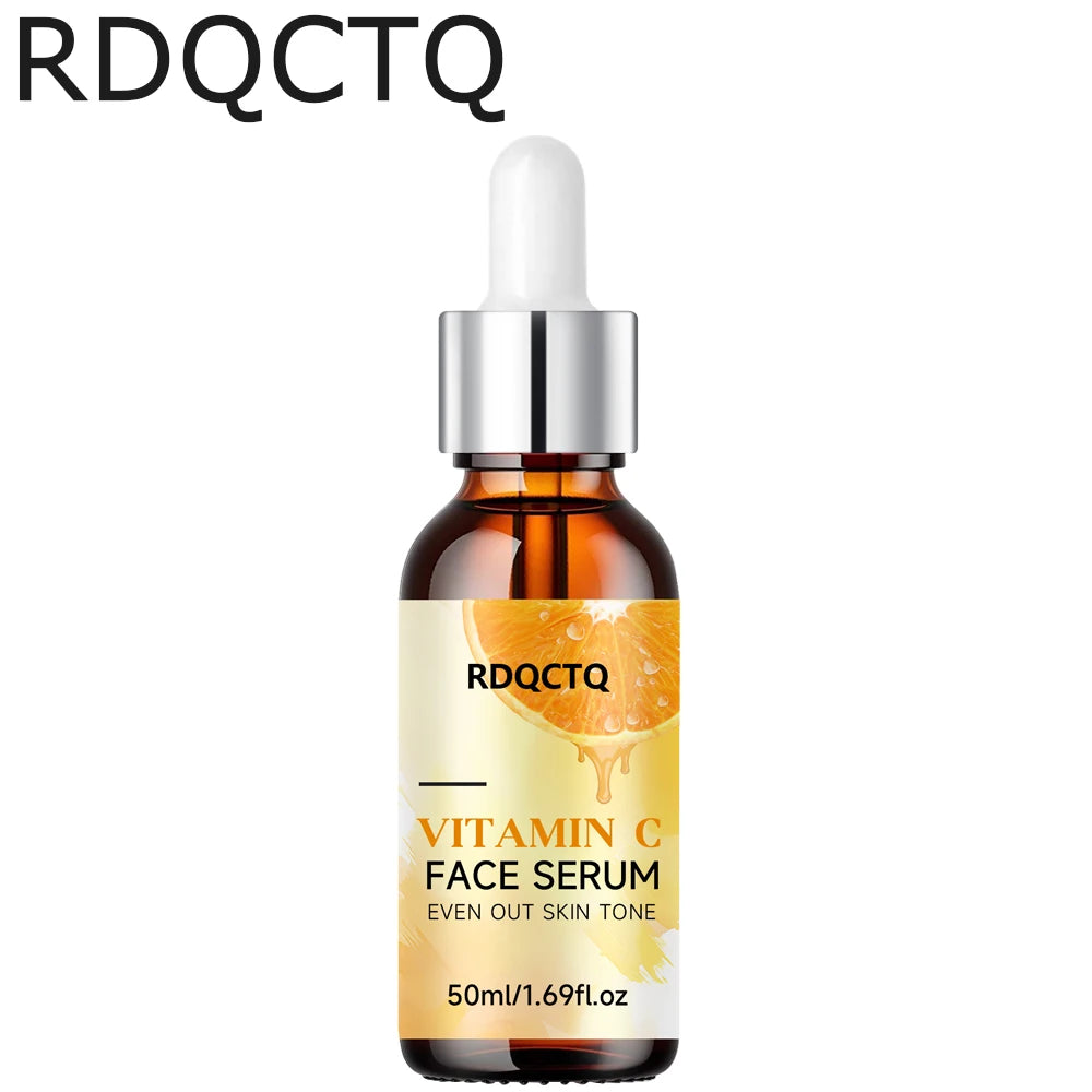 RDQCTQ Vitamin C Whitening Serum Remove Freckles Dark Spots Fade Melasma Melanin Brighten Repair Dull Face Essence Skin Care Main image