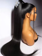 30 Inch 13x6 Straight Lace Front Wigs Human Hair 200% Density HD Lace Front Wigs Human Hair Pre Plucked Glueless Straight Wig
