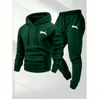 Hot Selling Men's Hooded Sweatshirt Pants Set Casual Tracksuit Streetwear Sportswear Fitness Jogger Outfit 2 Piece Warm Clothing